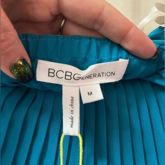 🔴BCBG new strapless turquoise mini dress size medium - Picture 6 of 8